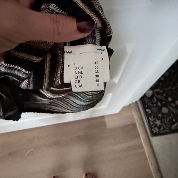 Missoni Black and White Striped Knit Mini Dress - Picture 5 of 5